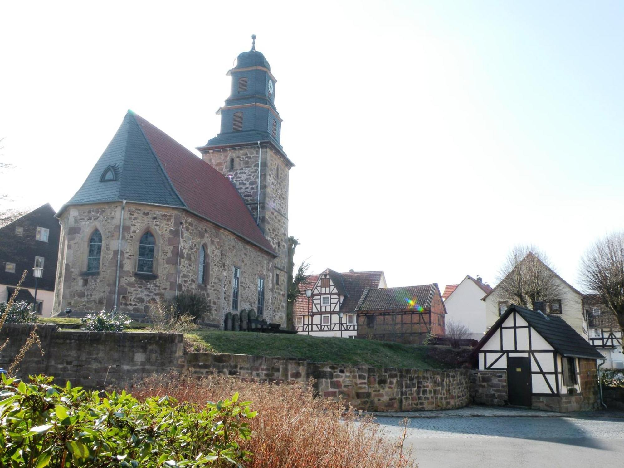 Hollestuebchen Apartamento Hessisch Lichtenau Exterior foto